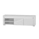 Meuble TV 2 portes 152 cm LED inclus Kasla Blanc
