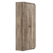 Armoire d'angle 1 porte Abel Bois et Gris