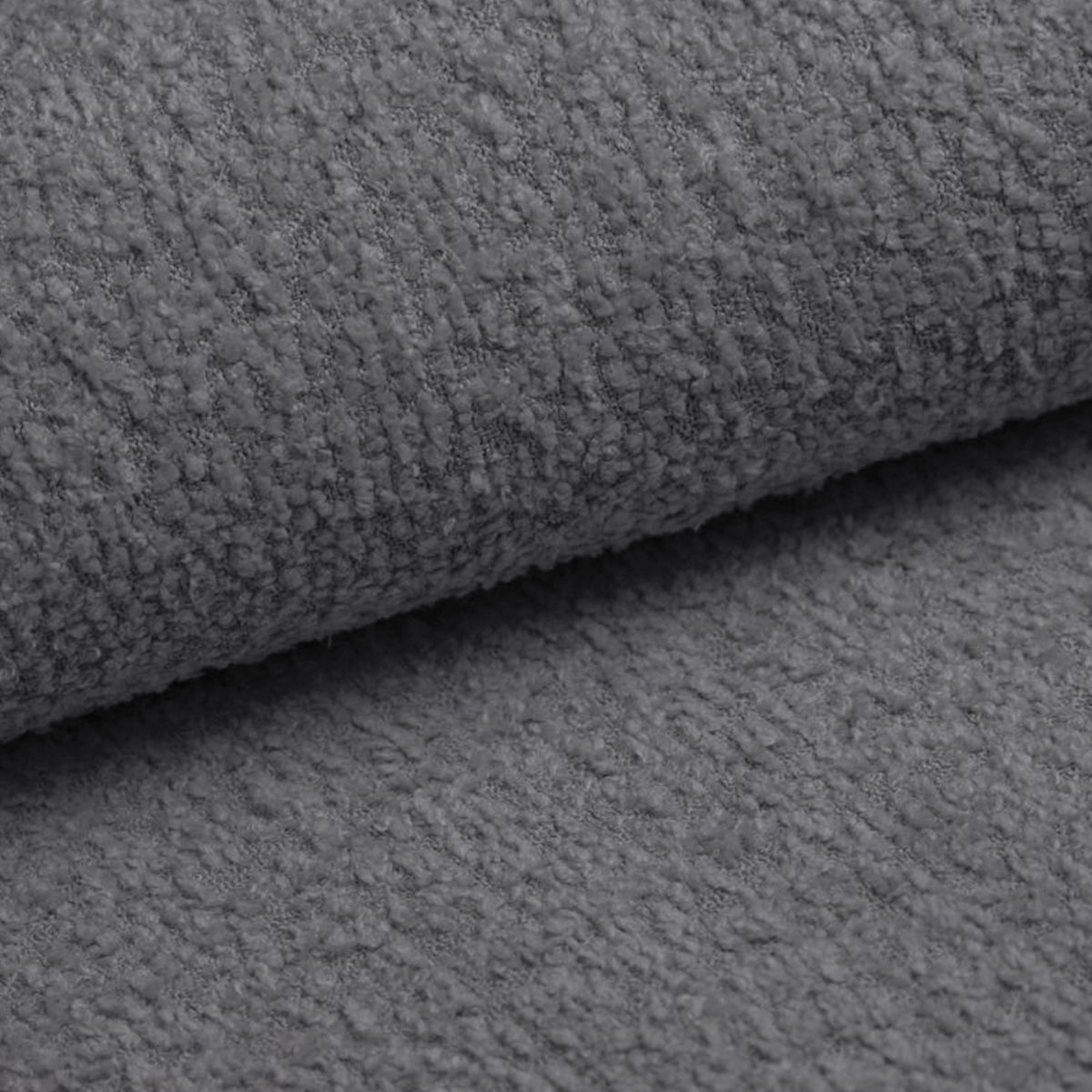 Canapé convertible 3 places coffre Valentin bouclé Gris - vue 4