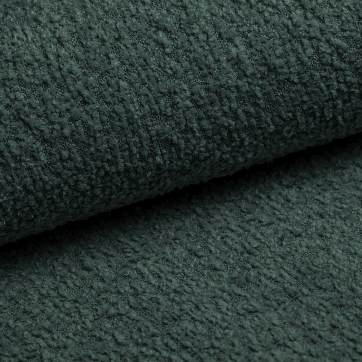 Canapé U 5 places convertible coffre Valentin bouclé Vert Sapin - vue 4