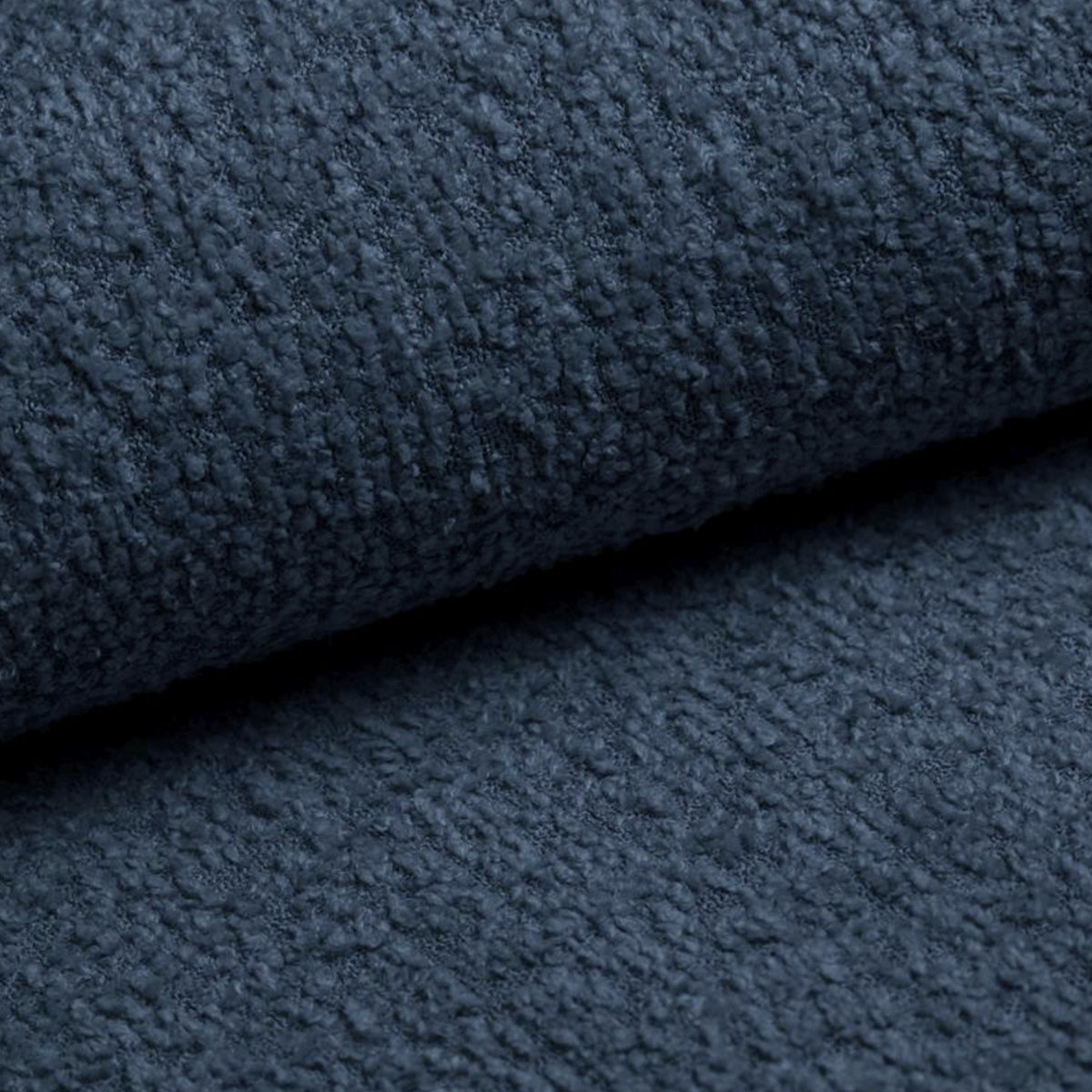 Canapé U 5 places convertible coffre Valentin bouclé Bleu - vue 4