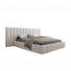 Lit coffre 160x200 sommier inclus Kira Blanc cassé