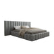 Lit coffre 160x200 sommier inclus Kira Gris