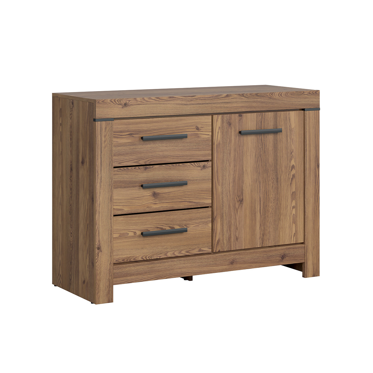 Buffet 1 porte 3 tiroirs Adam Bois