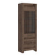 Vitrine 2 portes Adam Bois foncé