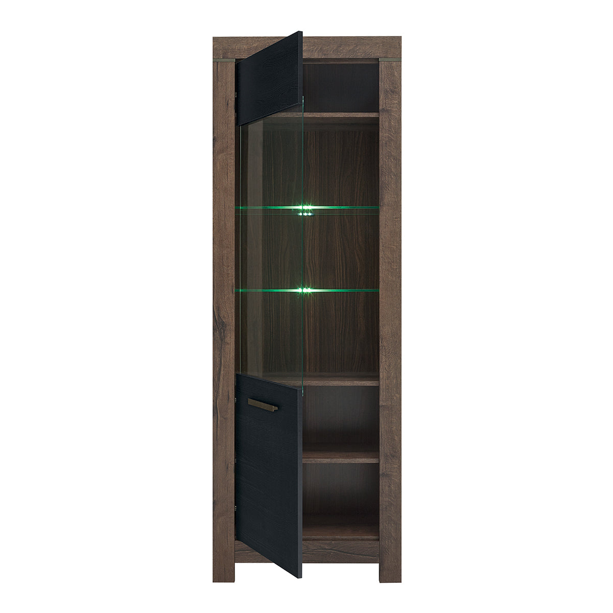 Vitrine 2 portes Adam Bois et Noir - vue 2