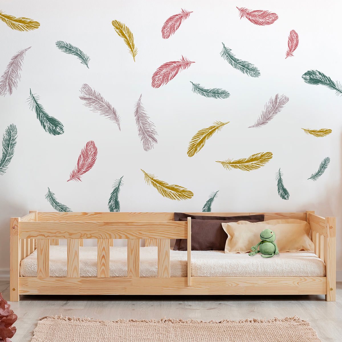 Lit 90x190 sommier inclus Elise Bois