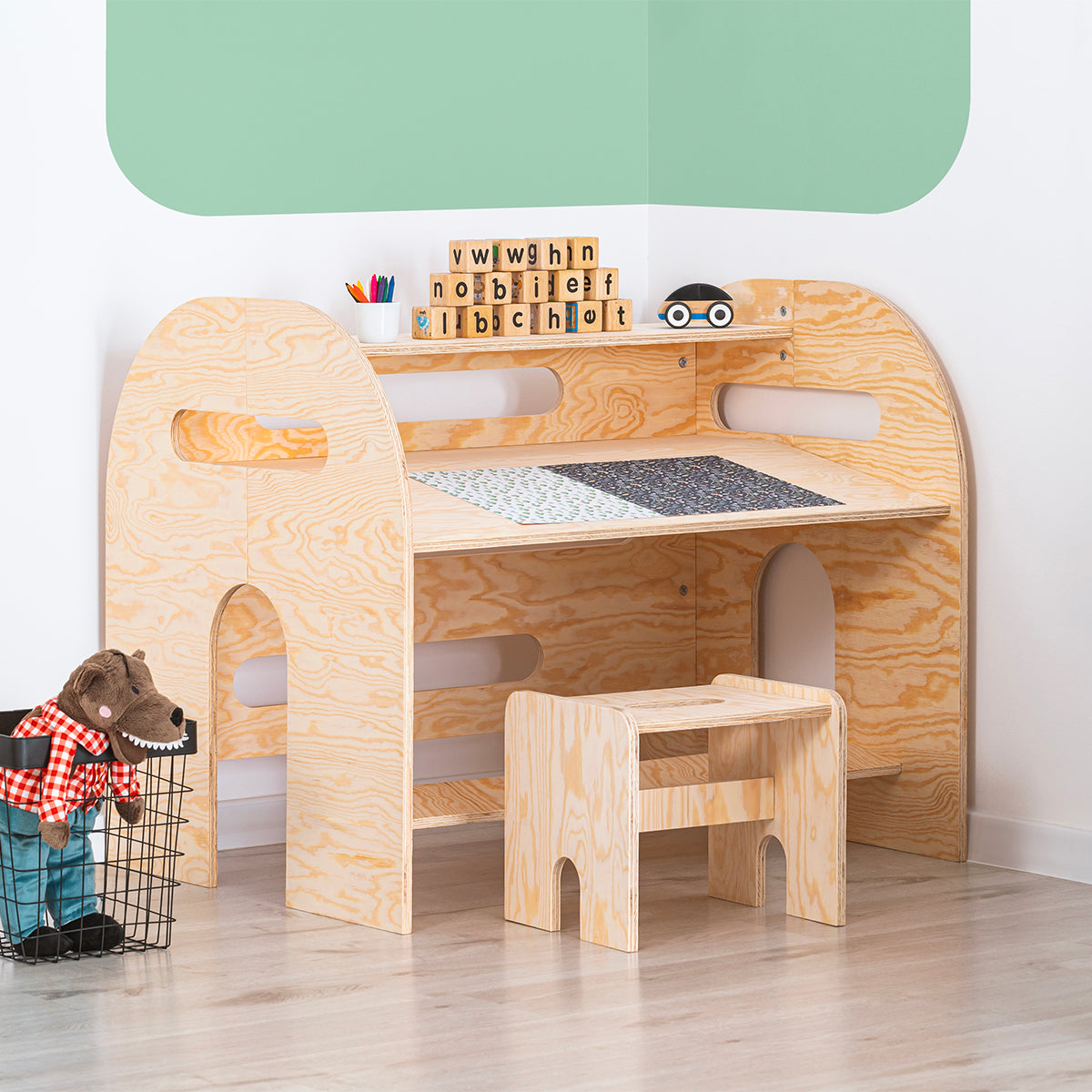 Bureau avec tabouret Tanya Bois - vue 3