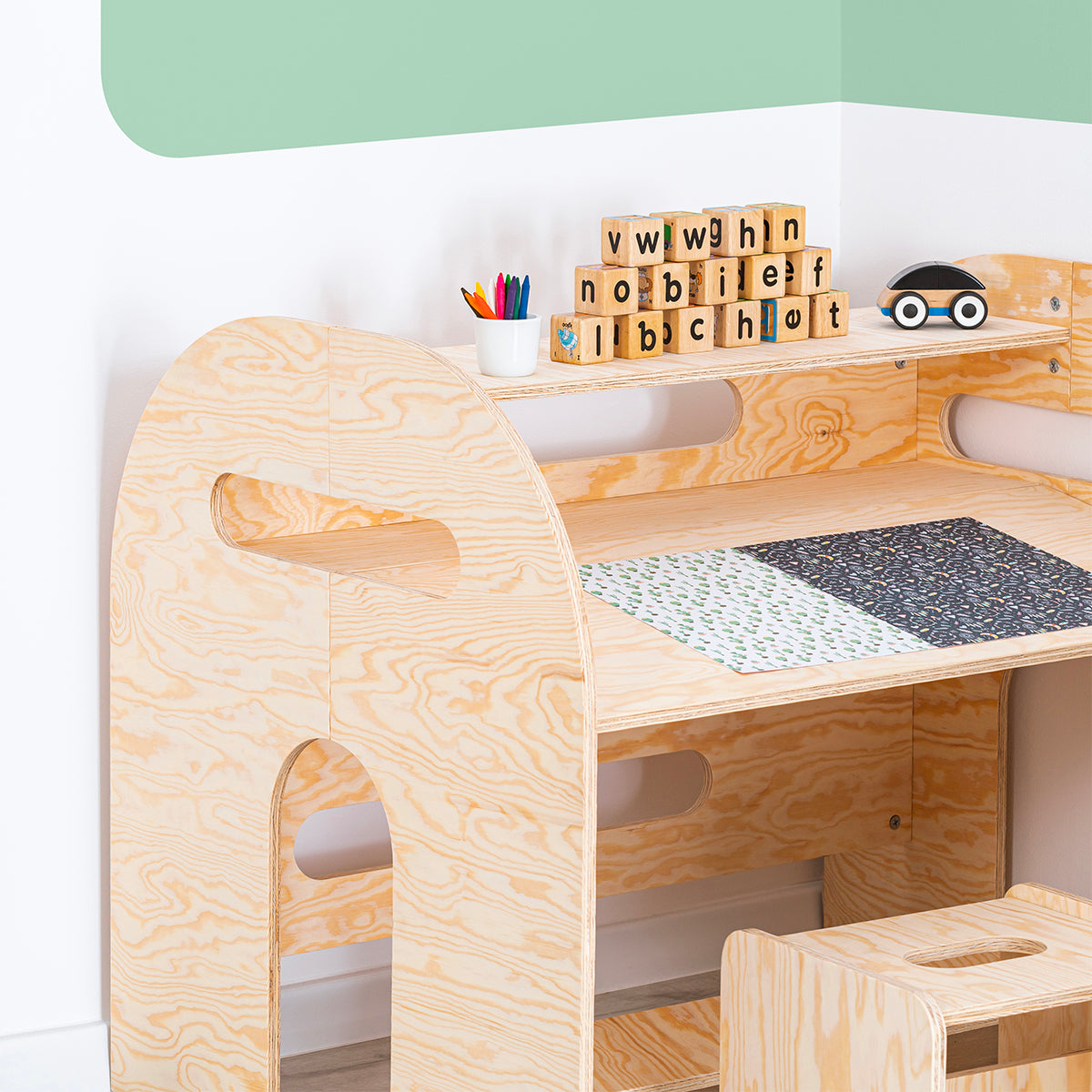 Bureau avec tabouret Tanya Bois - vue 2