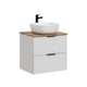 Meuble simple vasque 60cm Adriel Blanc