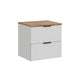 Meuble sous-vasque 60cm plan de toilette Adriel Blanc