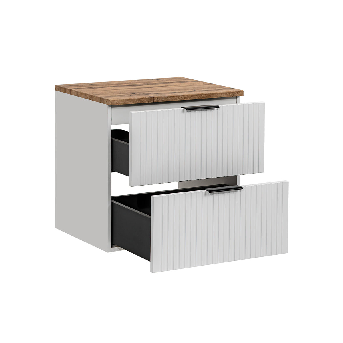 Meuble sous-vasque 60cm plan de toilette Adriel Blanc - vue 2