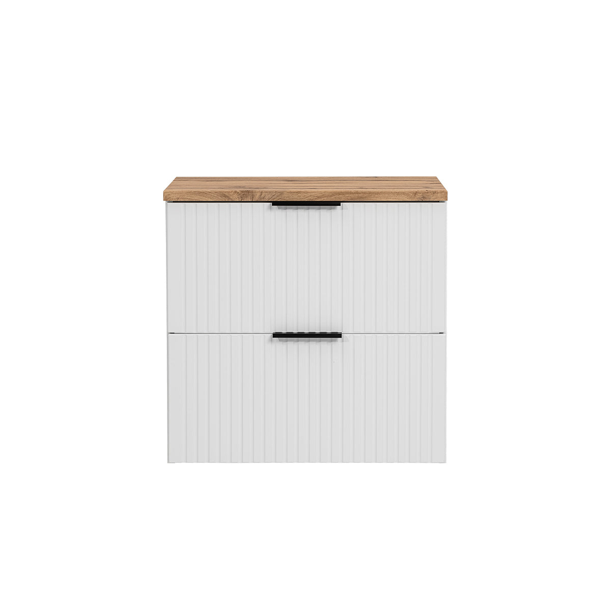 Meuble sous-vasque 60cm plan de toilette Adriel Blanc - vue 3