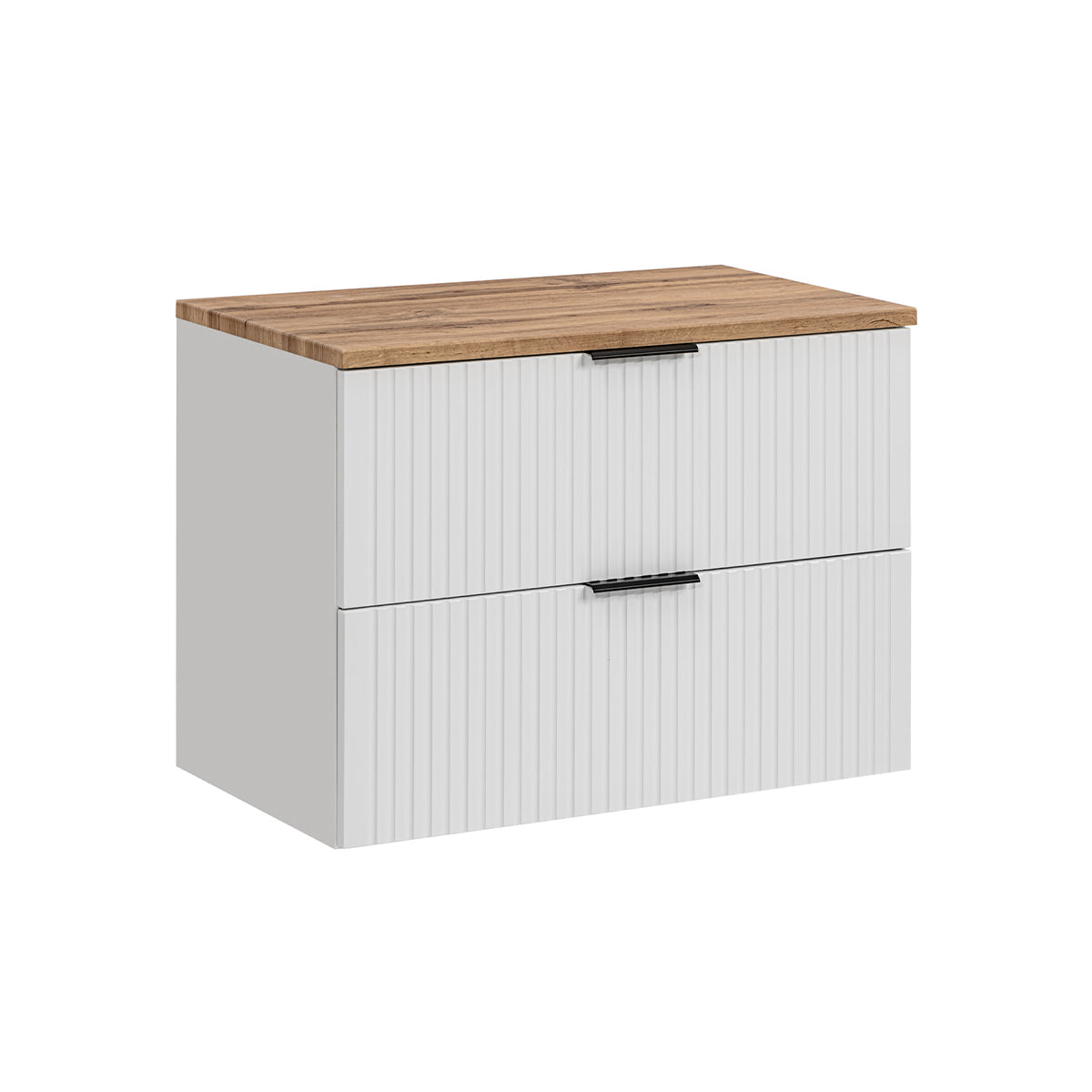 Meuble sous-vasque 80cm plan de toilette Adriel Blanc