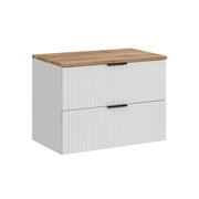 Meuble sous-vasque 80cm plan de toilette Adriel Blanc
