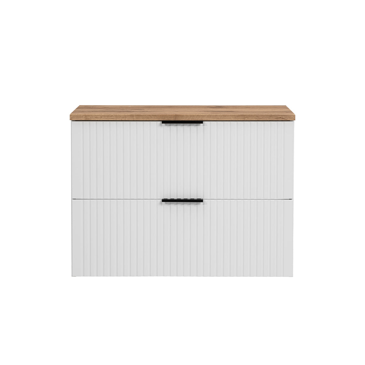 Meuble sous-vasque 80cm plan de toilette Adriel Blanc - vue 3