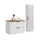 Ensemble meuble simple vasque 80cm et colonne Adriel Blanc