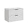 Meuble simple vasque encastrée 80cm Adriel Blanc