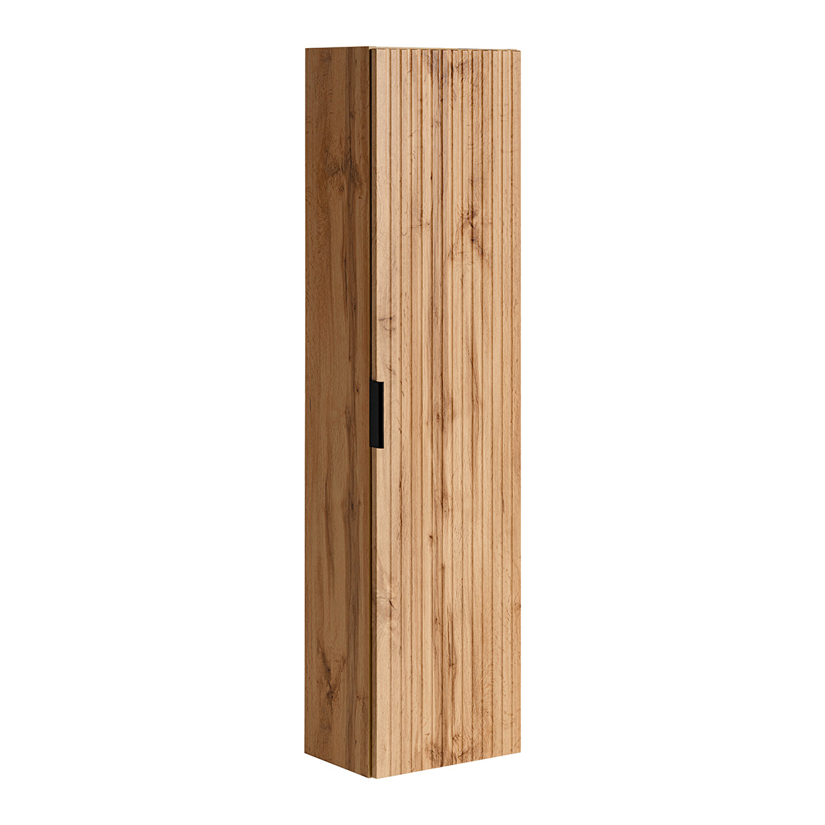 Ensemble meuble simple vasque 60cm et colonne Adriel Bois - vue 6