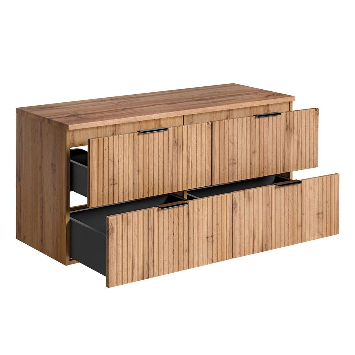 Meuble sous-vasque 120cm plan de toilette Adriel Bois - vue 2