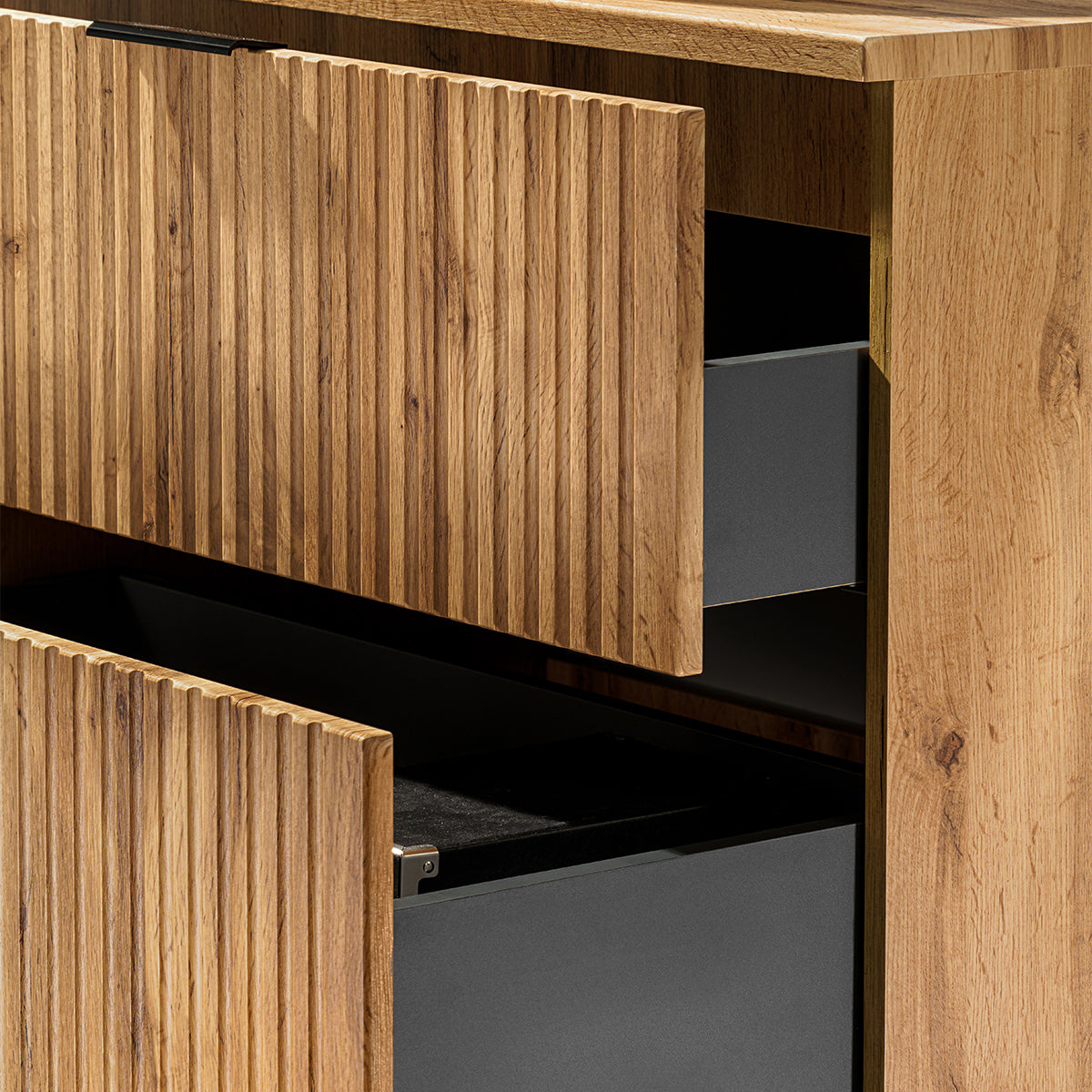 Meuble sous-vasque 80cm plan de toilette Adriel Bois - vue 7