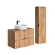 Ensemble meuble simple vasque 80cm et colonne Adriel Bois