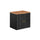 Meuble sous-vasque 60cm plan de toilette Adriel Noir et Bois