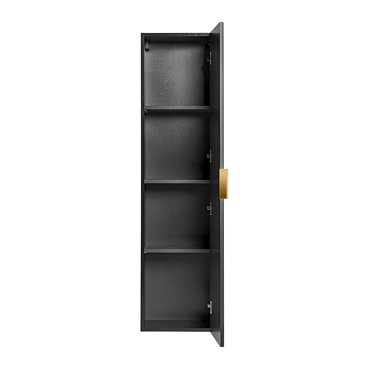 Ensemble meuble simple vasque 60cm et colonne Adriel Noir - vue 5