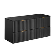 Meuble sous-vasque 120cm plan de toilette Adriel Noir