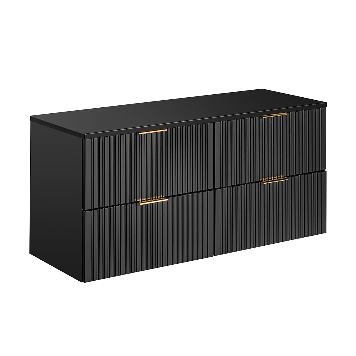Meuble sous-vasque 120cm plan de toilette Adriel Noir