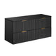 Meuble sous-vasque 120cm plan de toilette Adriel Noir