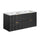 Meuble double vasque encastrée 120cm Adriel Noir