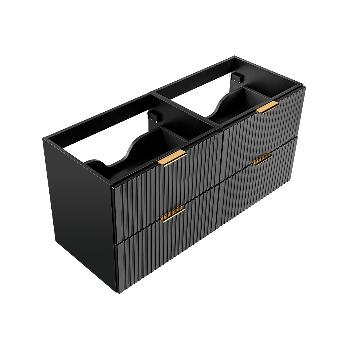 Meuble sous-vasque 120cm Adriel Noir - vue 3