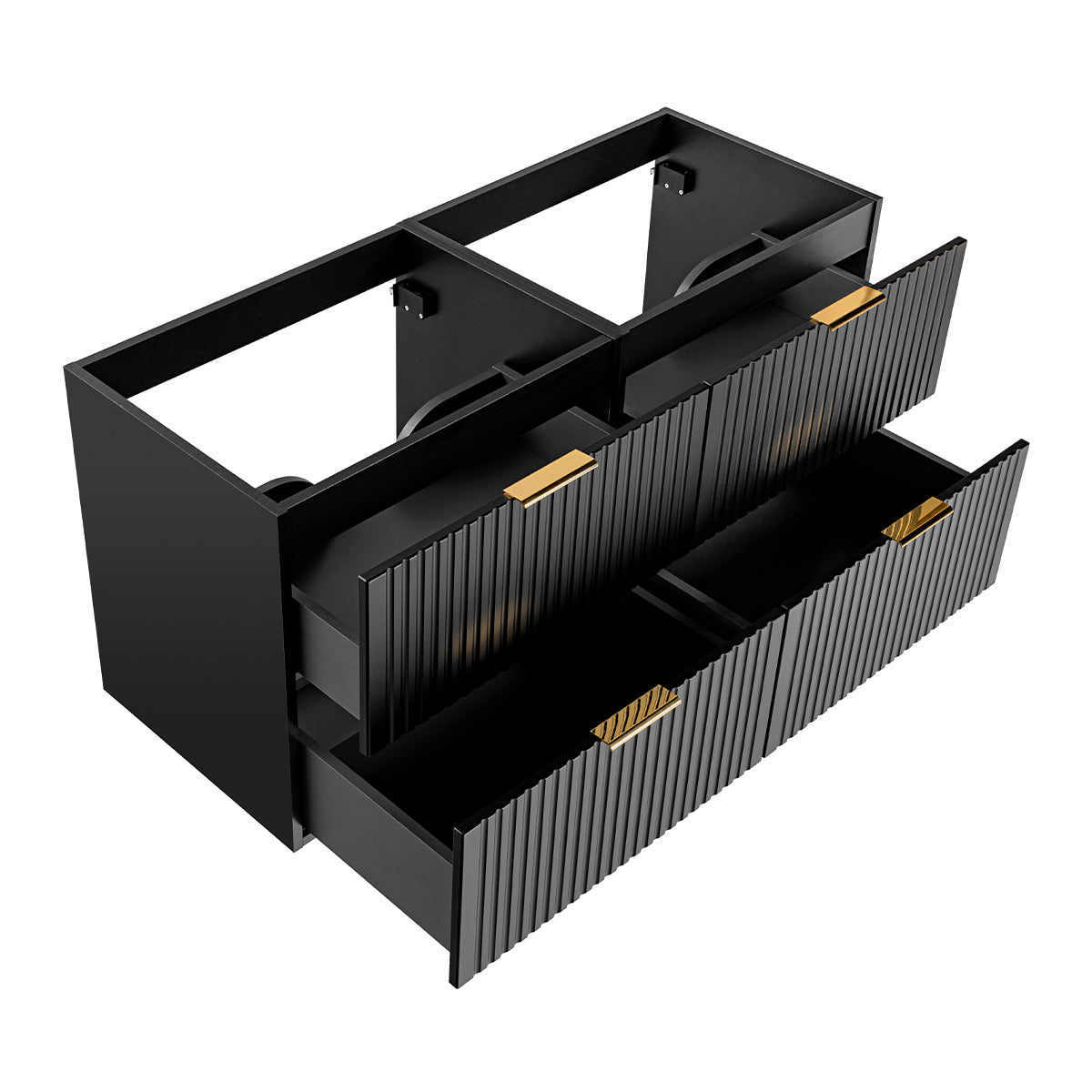 Meuble sous-vasque 120cm Adriel Noir - vue 4