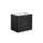 Meuble simple vasque encastrée 60cm Adriel Noir