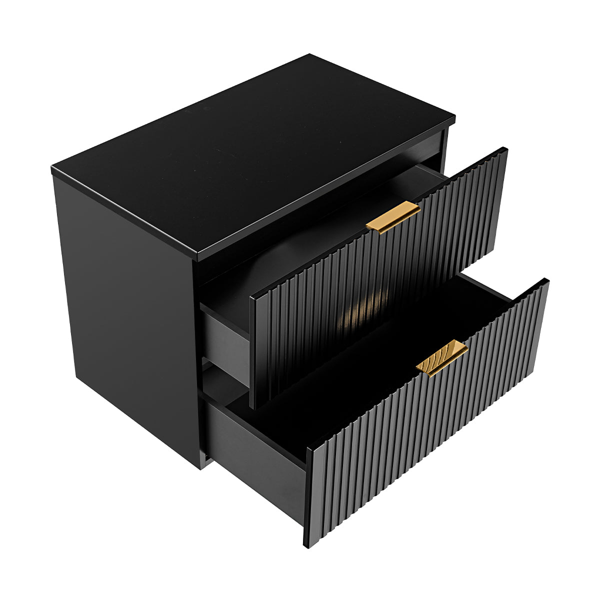 Meuble sous-vasque 80cm plan de toilette Adriel Noir - vue 4