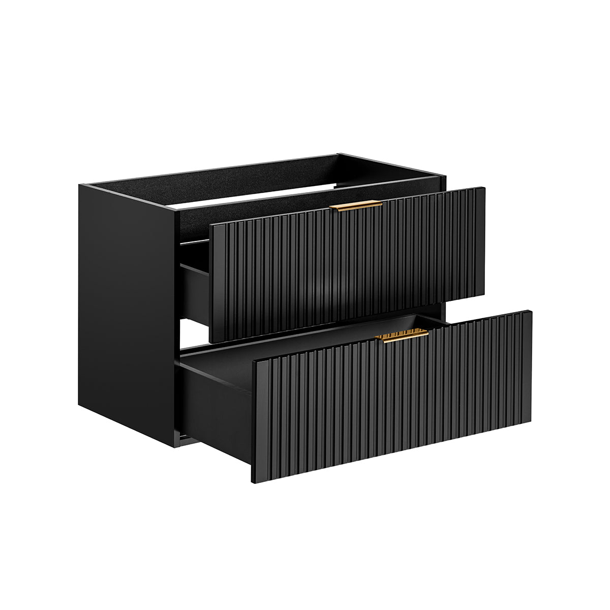 Meuble sous-vasque 80cm Adriel Noir - vue 2