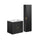 Ensemble meuble simple vasque encastrée 60cm et colonne Adriel Noir