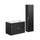 Ensemble meuble simple vasque encastrée 80cm et colonne Adriel Noir