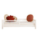 Lit 90x190 barrière et sommier inclus pieds 10 cm Adèle Blanc