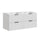 Meuble double vasque encastrée 120cm Adriel Blanc