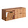 Meuble sous-vasque 140cm 2 niches panier à linge Adriel Bois