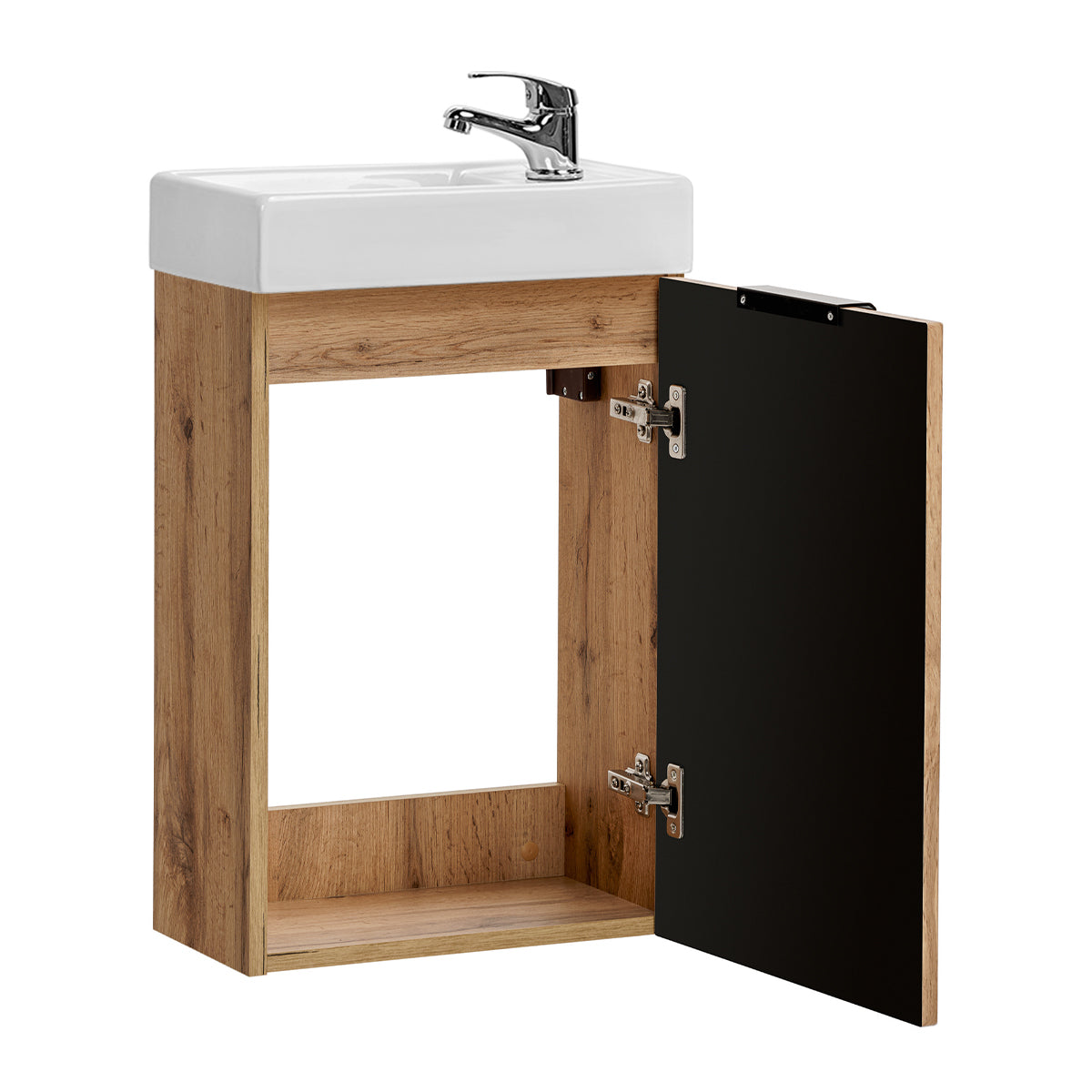 Meuble lave-mains 40cm 1 porte Adriel Bois - vue 2