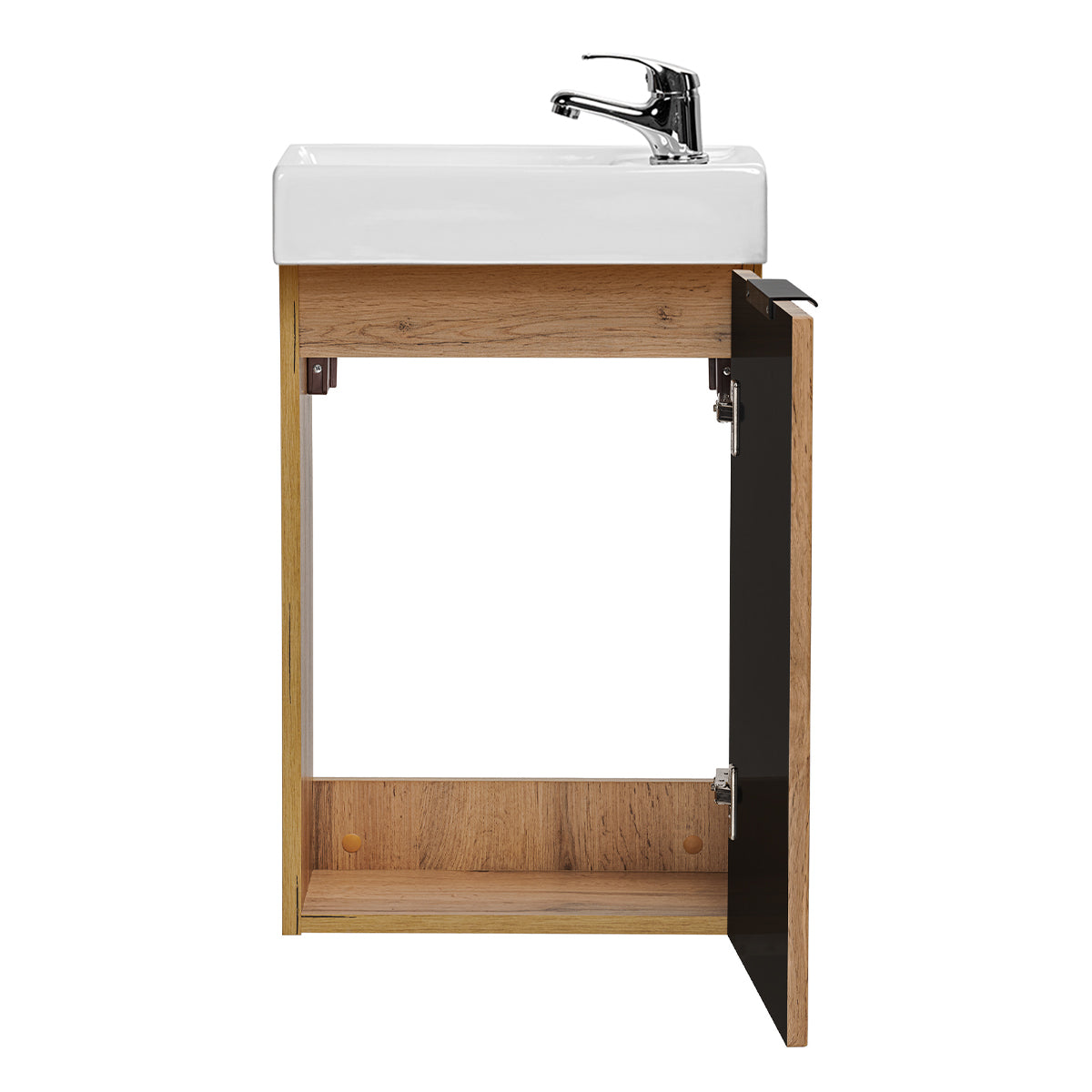 Meuble lave-mains 40cm 1 porte Adriel Bois - vue 4