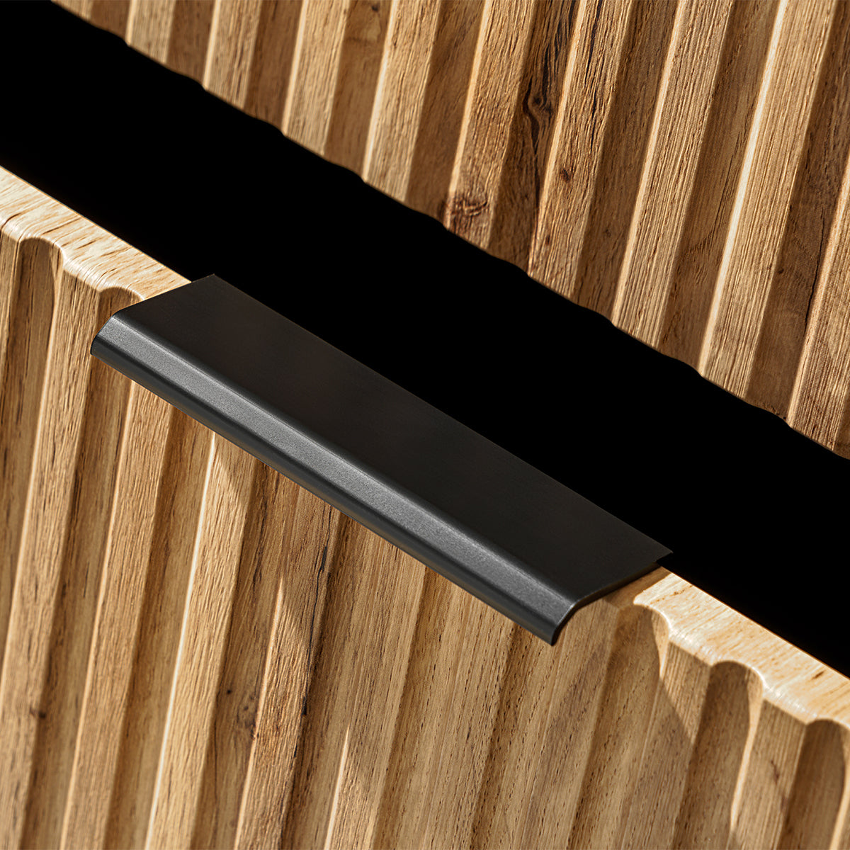 Meuble double vasque 140cm 2 niches Adriel Bois - vue 6