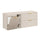 Meuble sous-vasque 140cm 3 niches panier à linge Adriel Cachemire