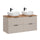 Meuble double vasque 120cm Adriel Cachemire et Bois