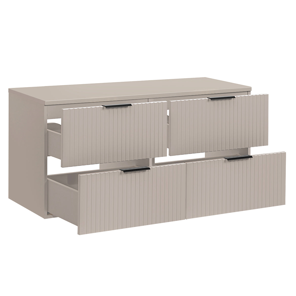 Meuble sous-vasque 120cm plan de toilette Adriel Cachemire - vue 2