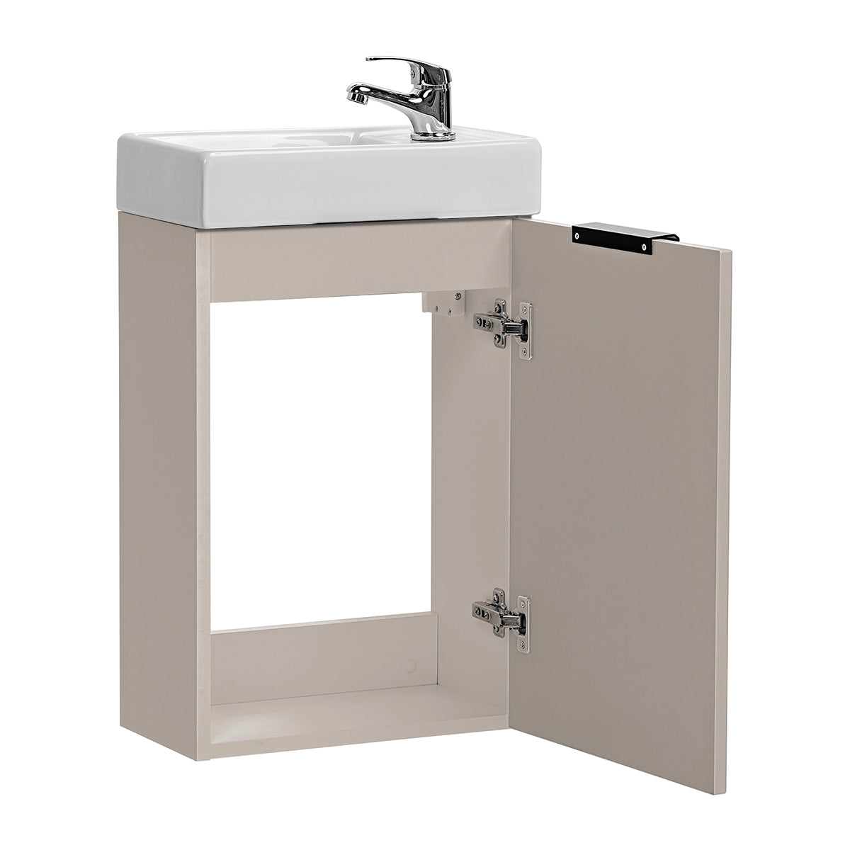 Meuble lave-mains 40cm 1 porte Adriel Cachemire - vue 2