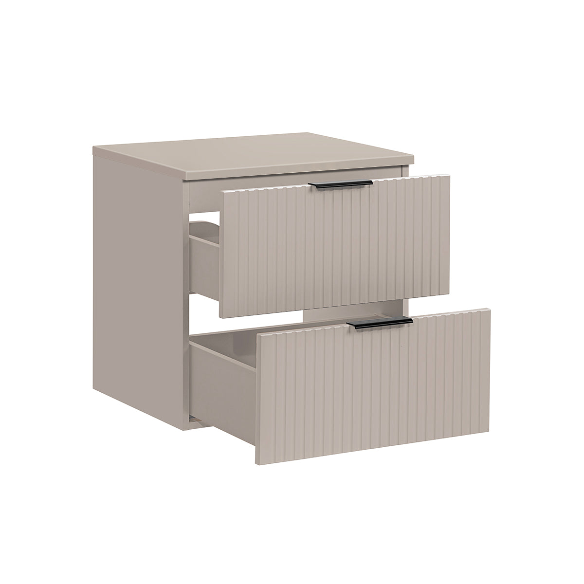 Meuble sous-vasque 60cm plan de toilette Adriel Cachemire - vue 2